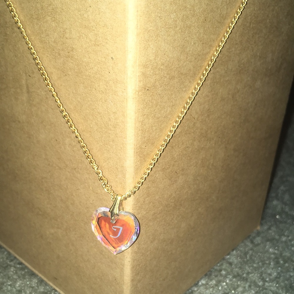 J initial necklace